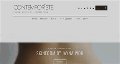 Desktop Screenshot of contemporiste.com